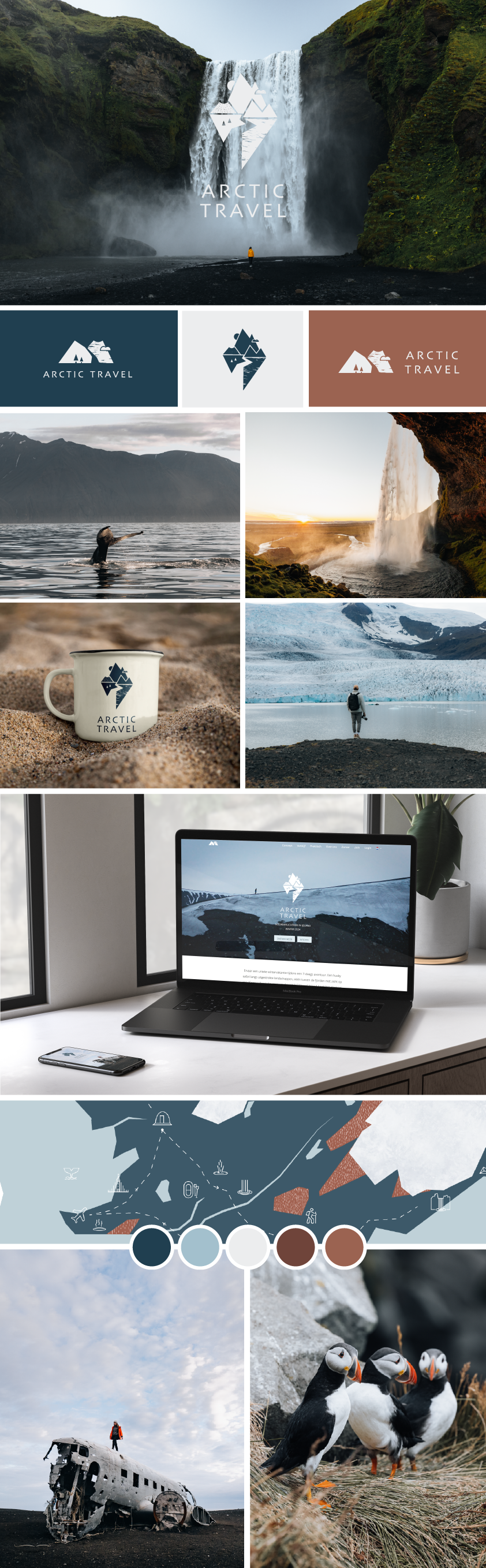 Arctic Travel branding overview