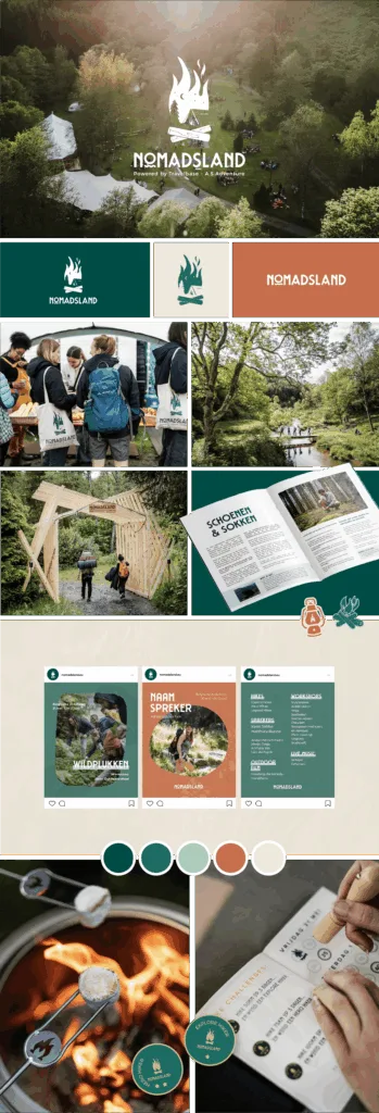 Nomadsland branding, project van Travelbase