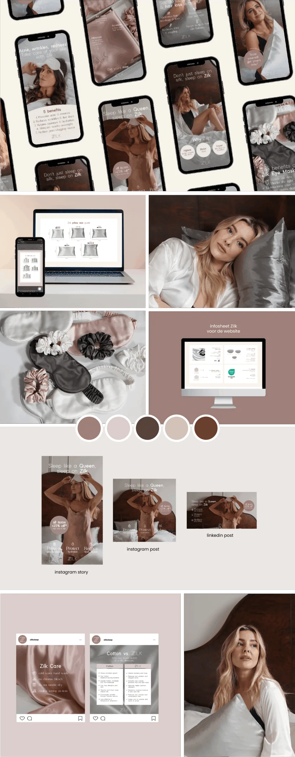 Zilk_Portfolio Zilk Sleep social media templates