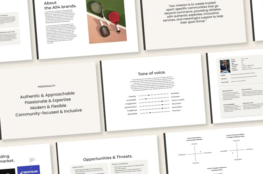 Branding strategie document voor All4Squash