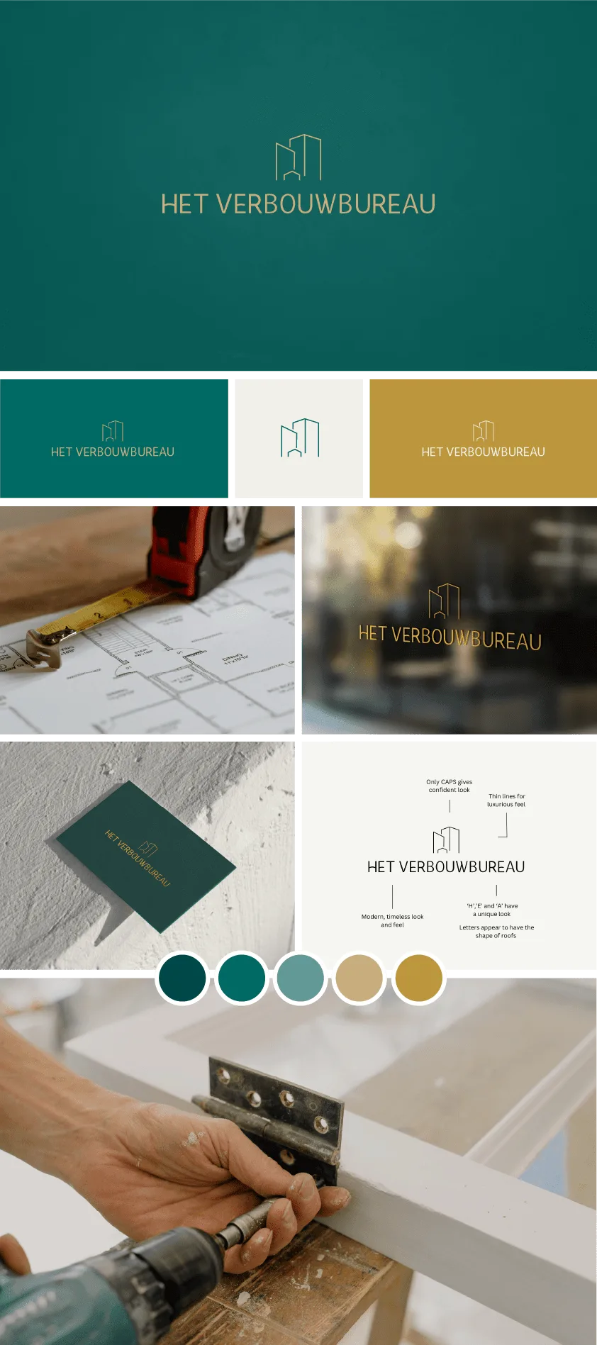 Het Verbouwbureau branding overview
